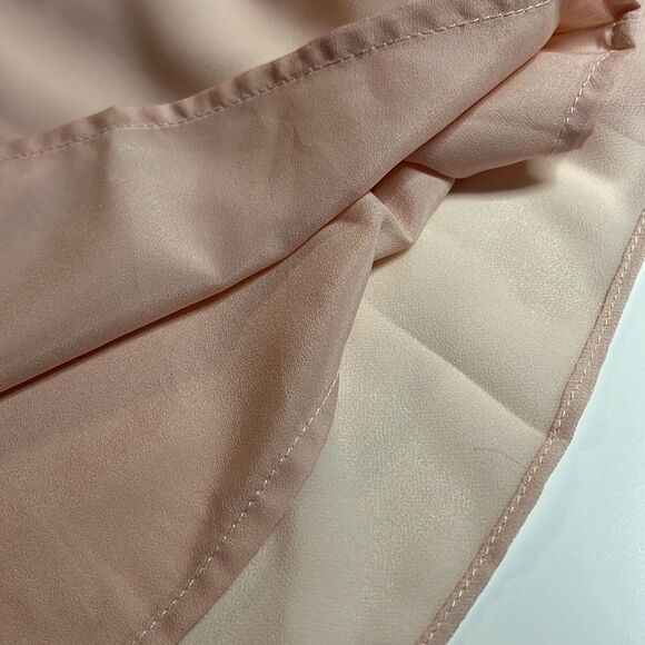 Bcbgeneration light pink blush sleeveless dress choker  + keyhole neck SZ XS - Picture 13 of 13